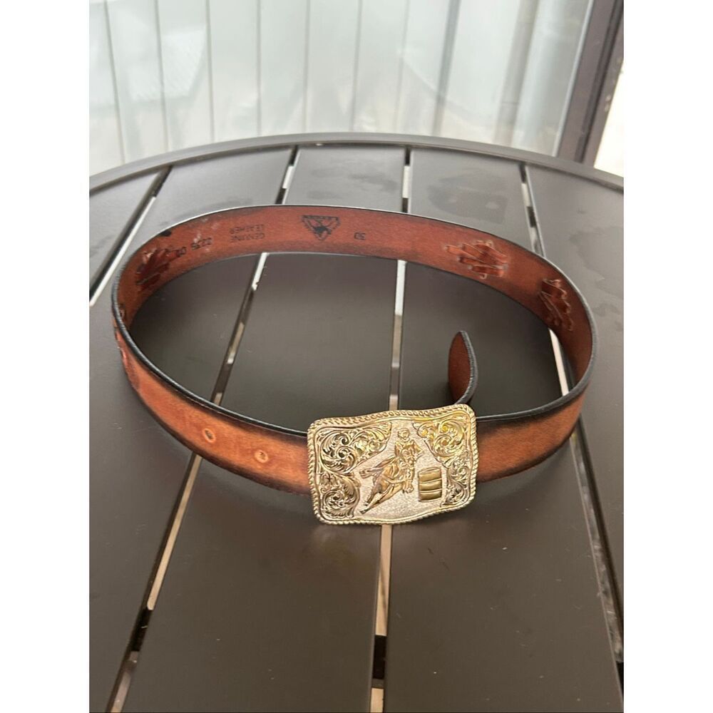 Leegin Leather Western Belt Brown - Picture 11 of 14